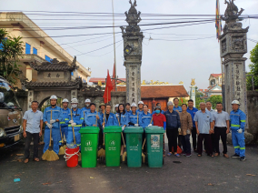 CÔNG TY TNHH NĂNG LƯỢNG XANH T&J TỔ CHỨC NGÀY MÔI TRƯỜNG: CHUNG TAY VÌ MÔI TRƯỜNG XANH-SẠCH- ĐẸP tại Thôn Cửu Yên